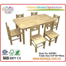 Nursery School Furniture Wooden Desk and Chair For Child